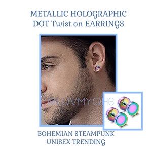 8mm DOT Twist on Earrings